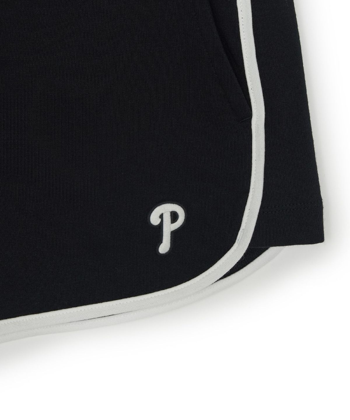 엠엘비(MLB) 여성 베이직 스몰로고 러닝 돌핀 팬츠 PHI (Black)