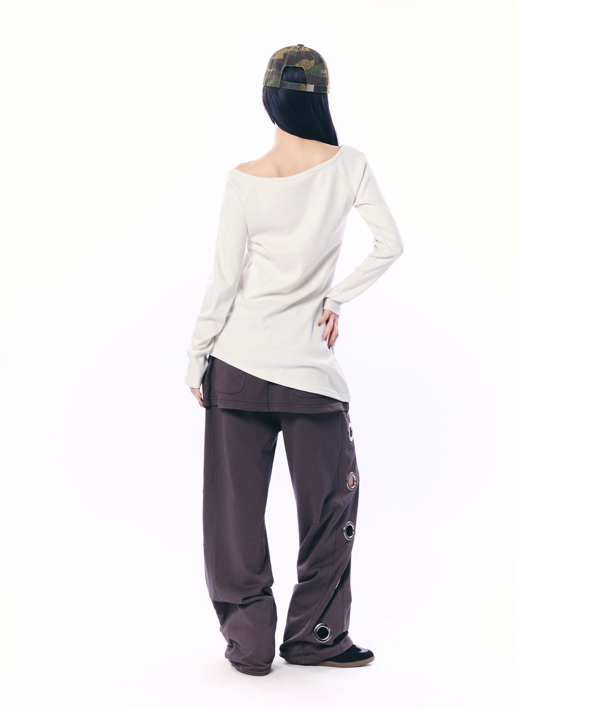 셋업이엑스이(SETUP-EXE) ANGEL LONG KNIT TOP / IVORY