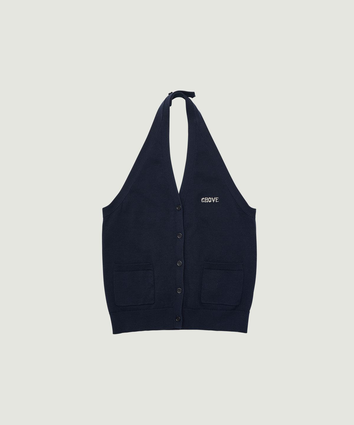 그로브(GROVE) BIRCH HALTER KNIT (NAVY)