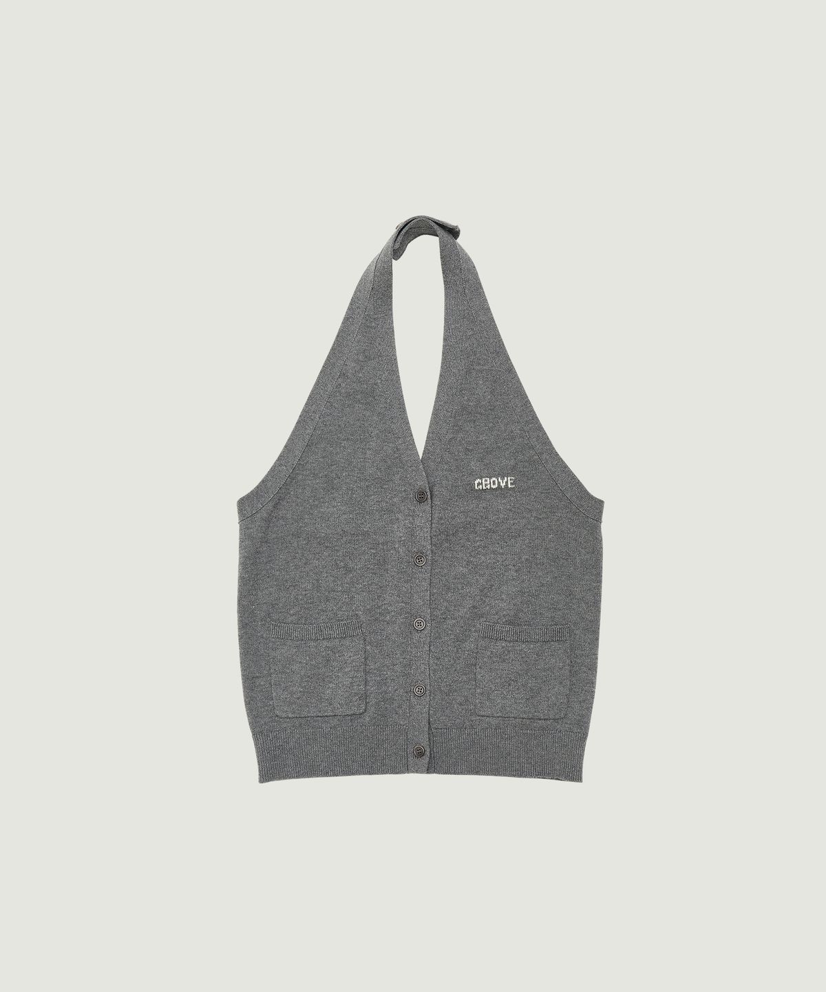 그로브(GROVE) BIRCH HALTER KNIT (GRAY)