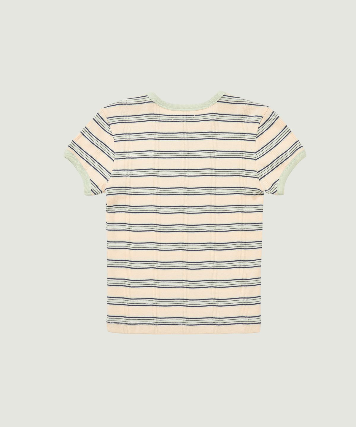 그로브(GROVE) NANCY STRIPE H/S T-SHIRT (PEACH)