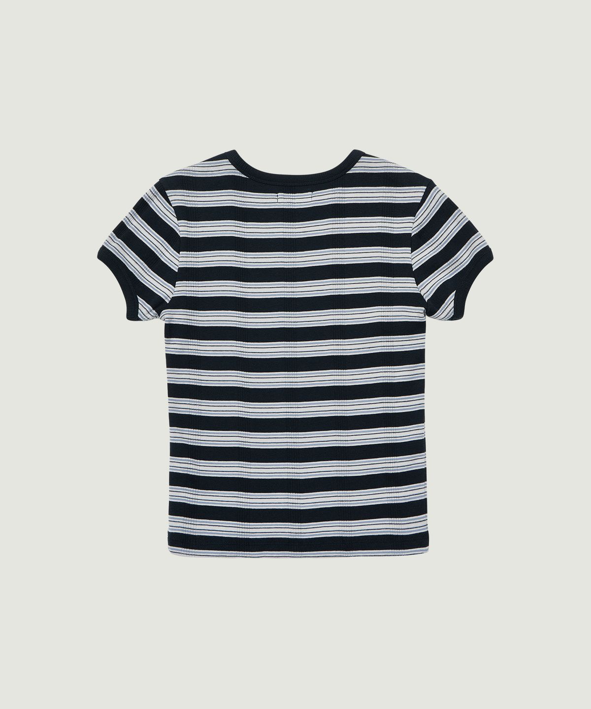 그로브(GROVE) NANCY STRIPE H/S T-SHIRT (NAVY)