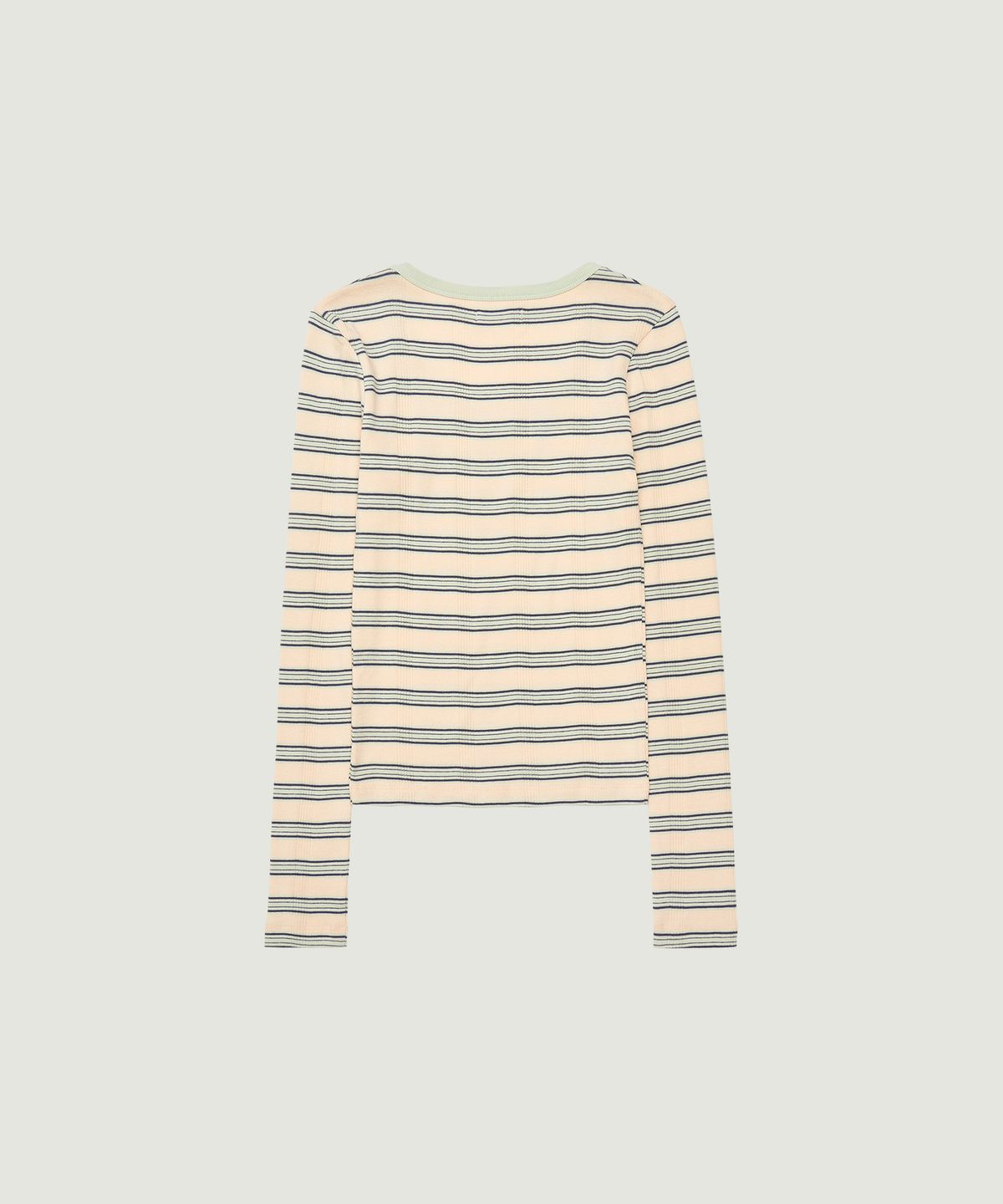 그로브(GROVE) NANCY STRIPE L/S T-SHIRT (PEACH)