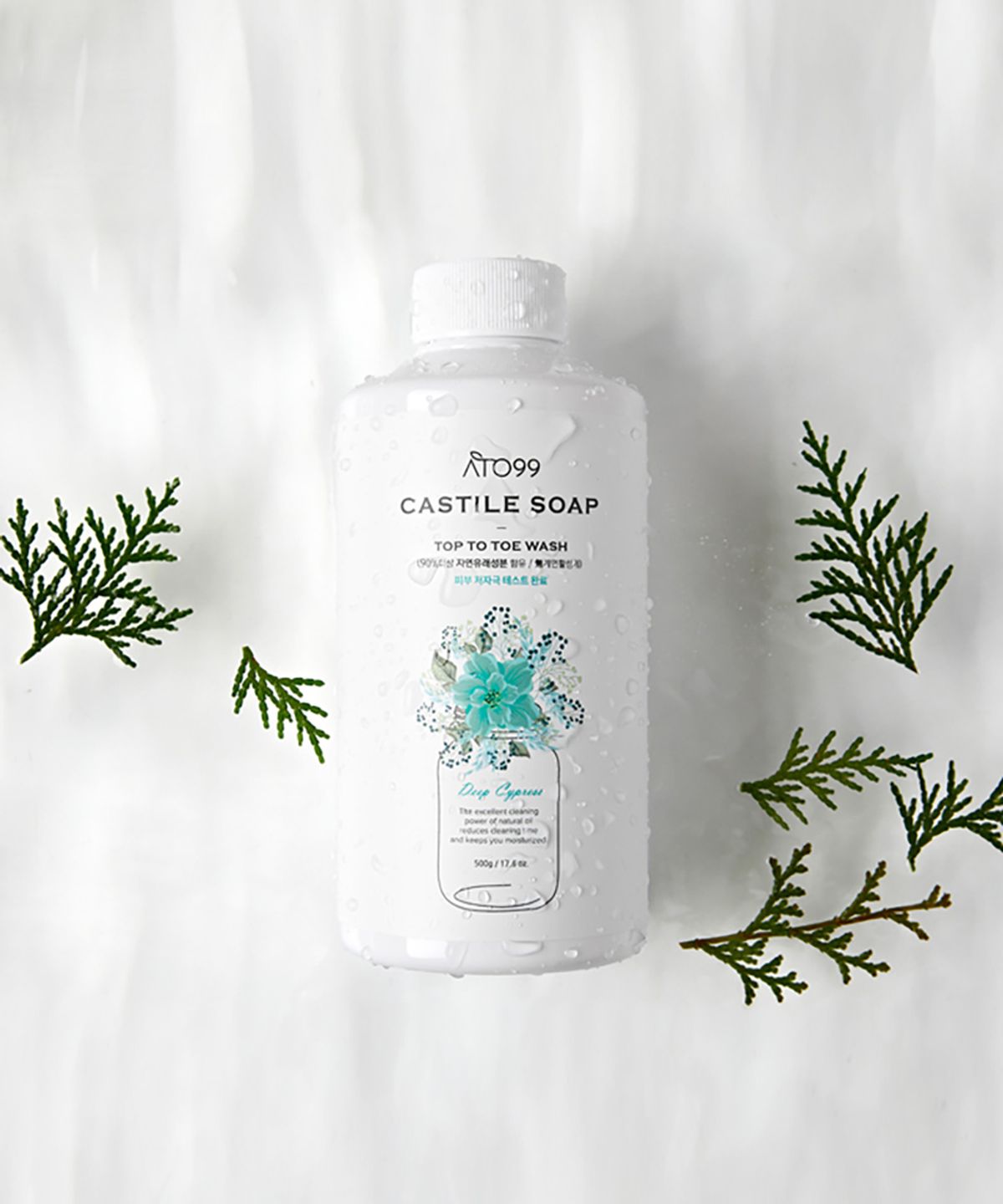 아토99(ATO99) 편백수 바디워시 캐스틸 솝 딥사이프러스 향 500ml(2개)