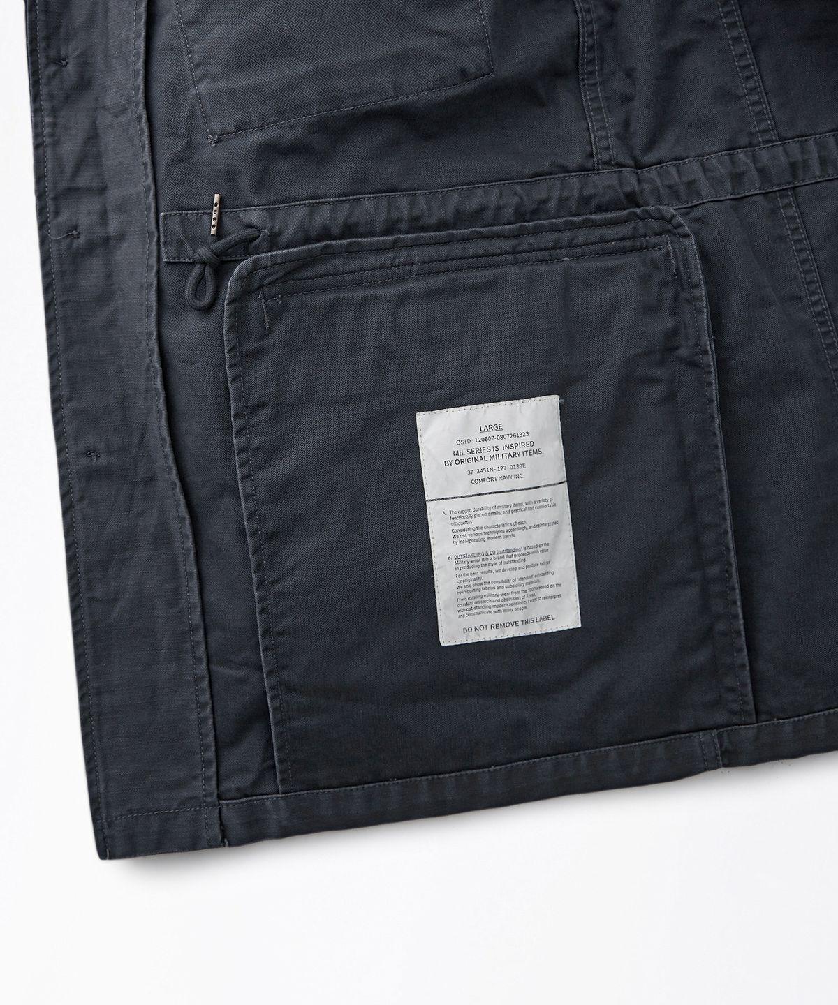아웃스탠딩(OUTSTANDING) [MUT lab] M-1943 FIELD JACKET_CHARCOAL