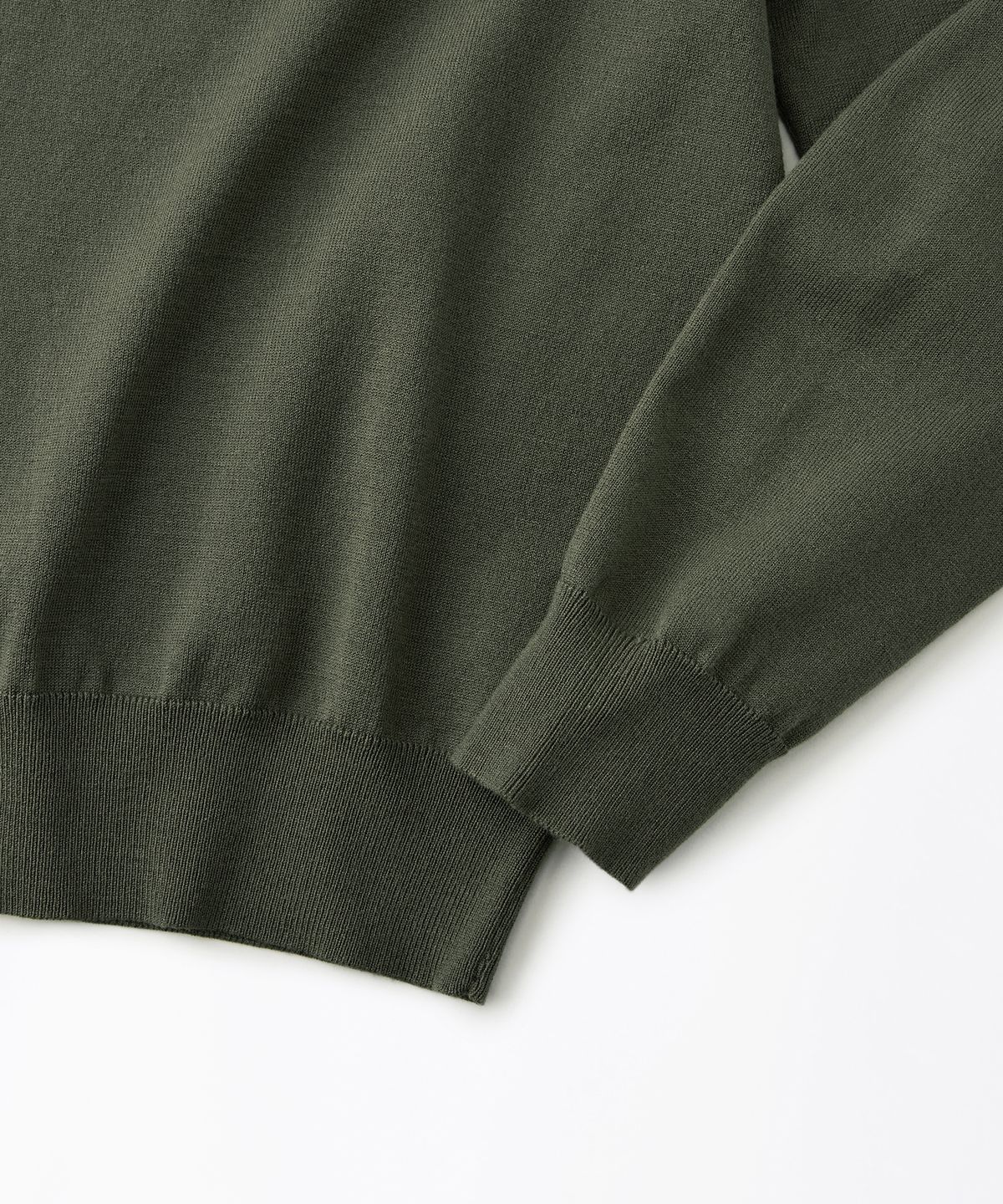 아웃스탠딩(OUTSTANDING) MIGHTY TIGER KNIT COLLAR SHIRT_OLIVE