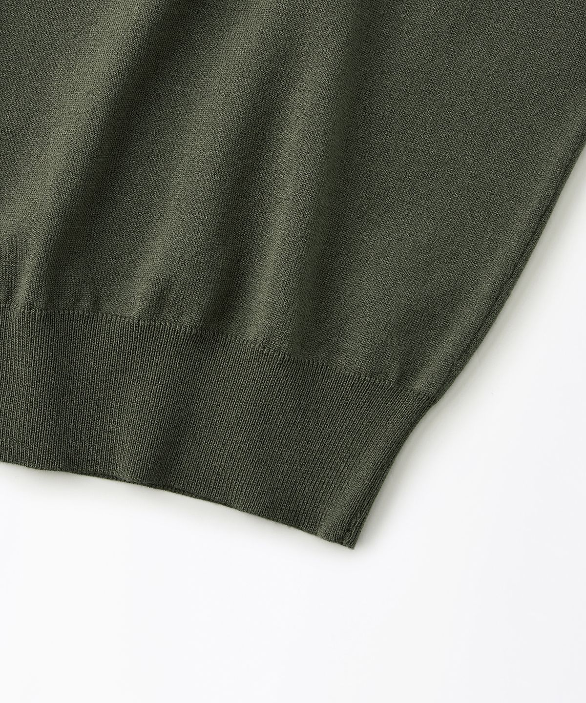 아웃스탠딩(OUTSTANDING) MIGHTY TIGER KNIT COLLAR SHIRT_OLIVE