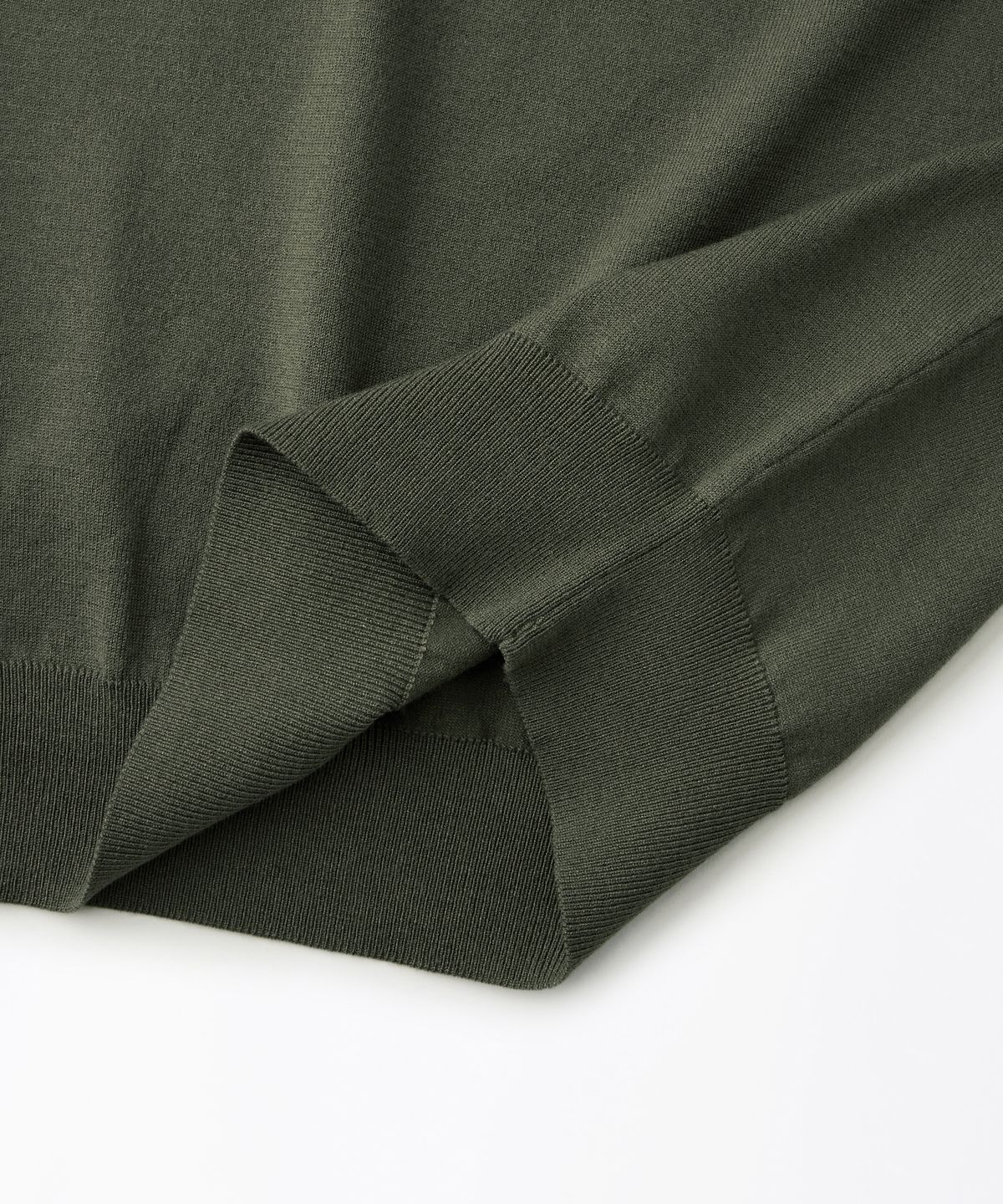아웃스탠딩(OUTSTANDING) MIGHTY TIGER KNIT COLLAR SHIRT_OLIVE