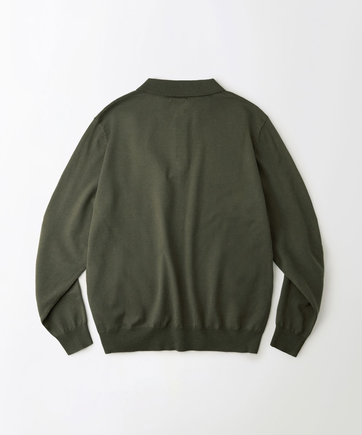 아웃스탠딩(OUTSTANDING) MIGHTY TIGER KNIT COLLAR SHIRT_OLIVE