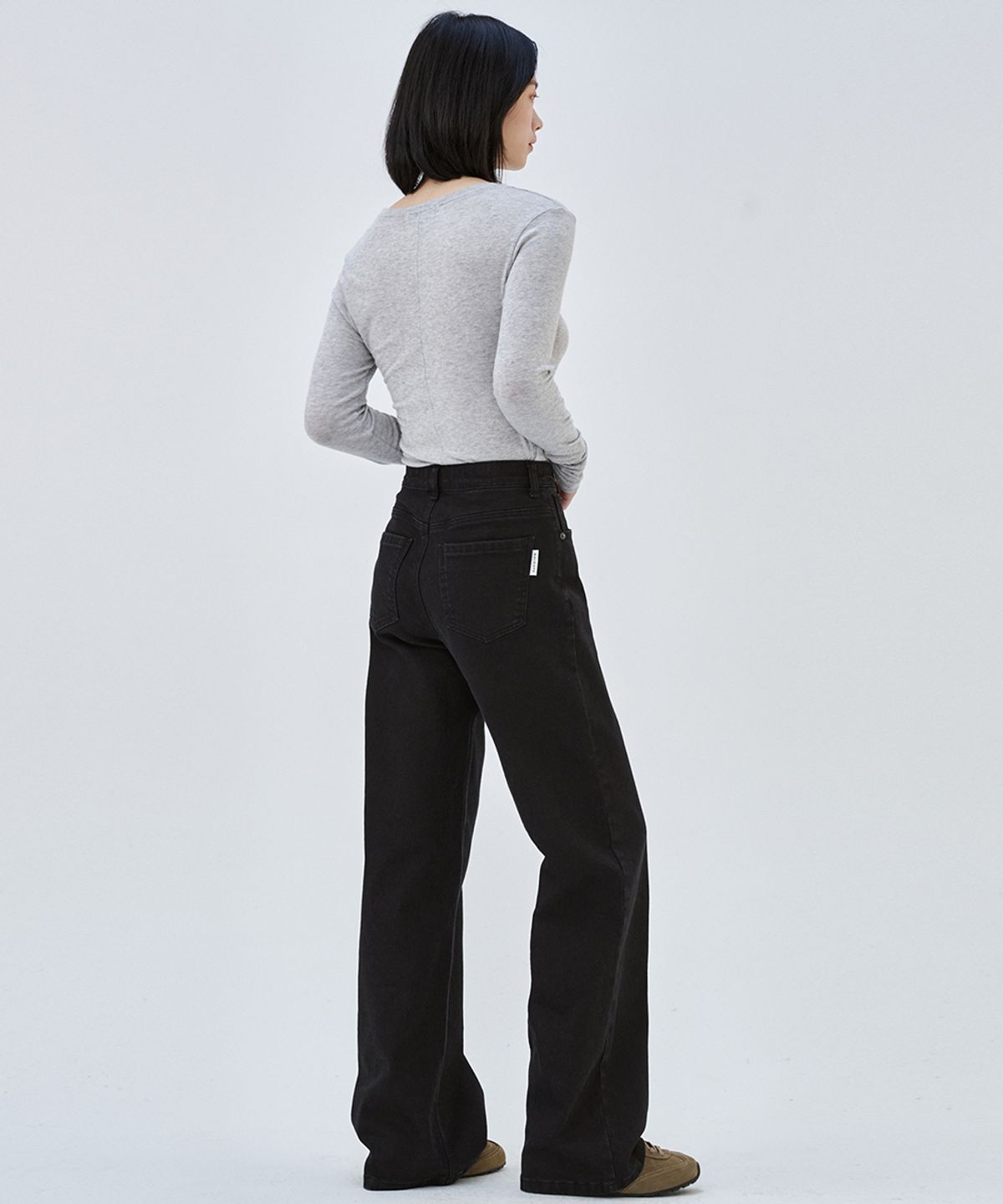 마롭(MALOUPE) 9157 소프트 칼라데님 팬츠 (블랙)