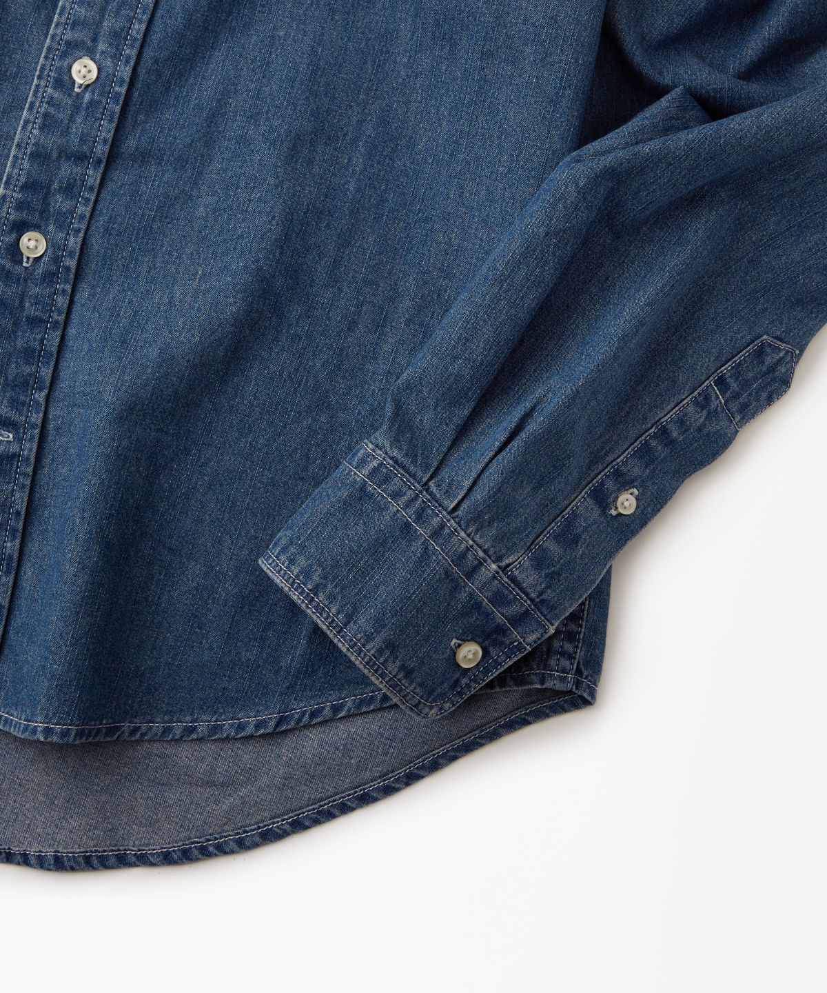 아웃스탠딩(OUTSTANDING) MIGHTY TIGER DENIM SHIRT_MEDIUM BLUE