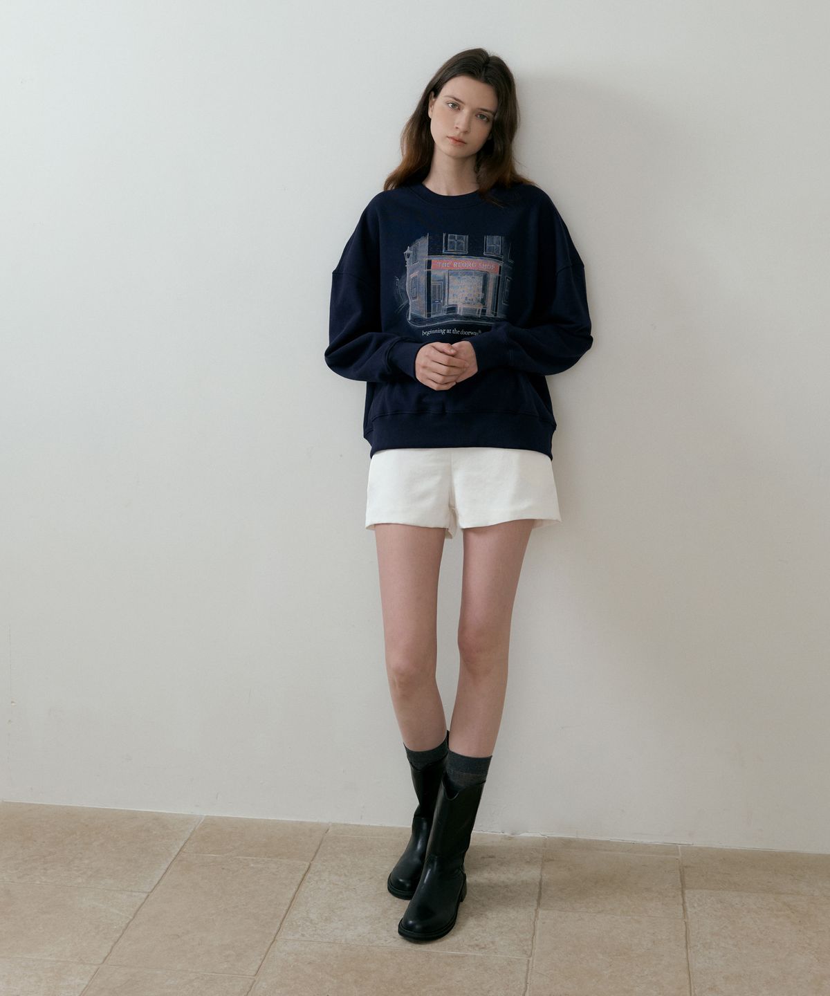 리올그(REORG) BATD SATIN SHORTS WHITE