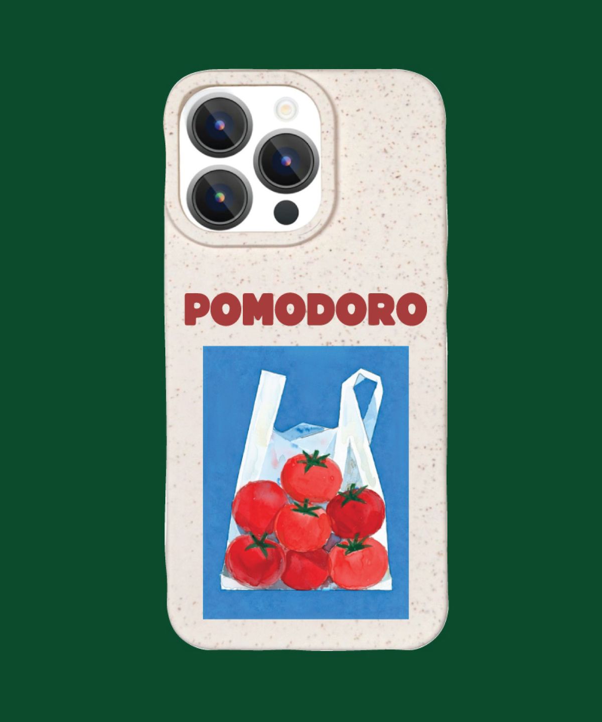 폴라올라(POLAROLA) 밀짚으로부터 유래한 폰케이스 pomodoro