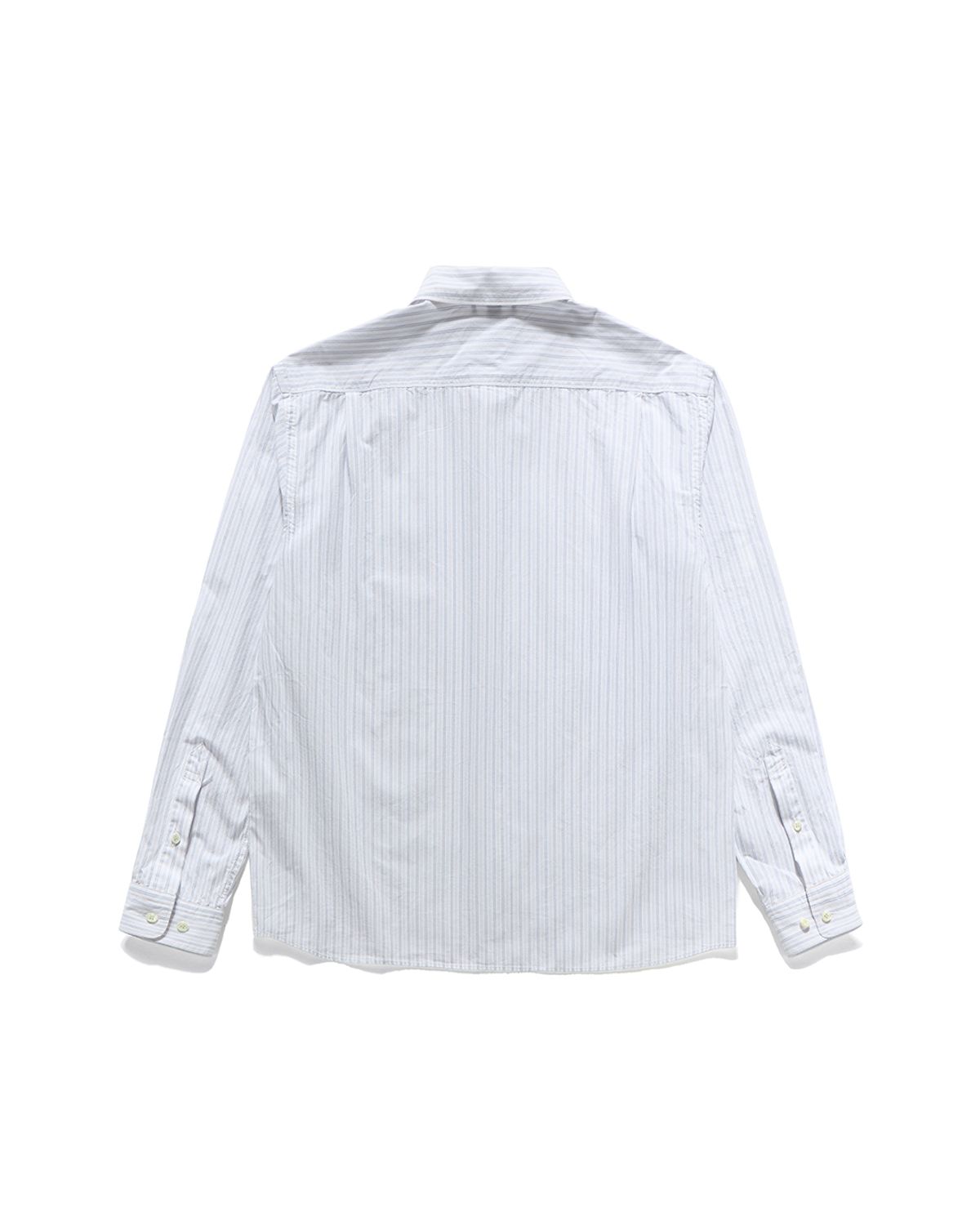 언어펙티드 에센셜(UNAFFECTED ESSENTIAL) EASY COMFORT SHIRT / WHITE & GREY STRIPE