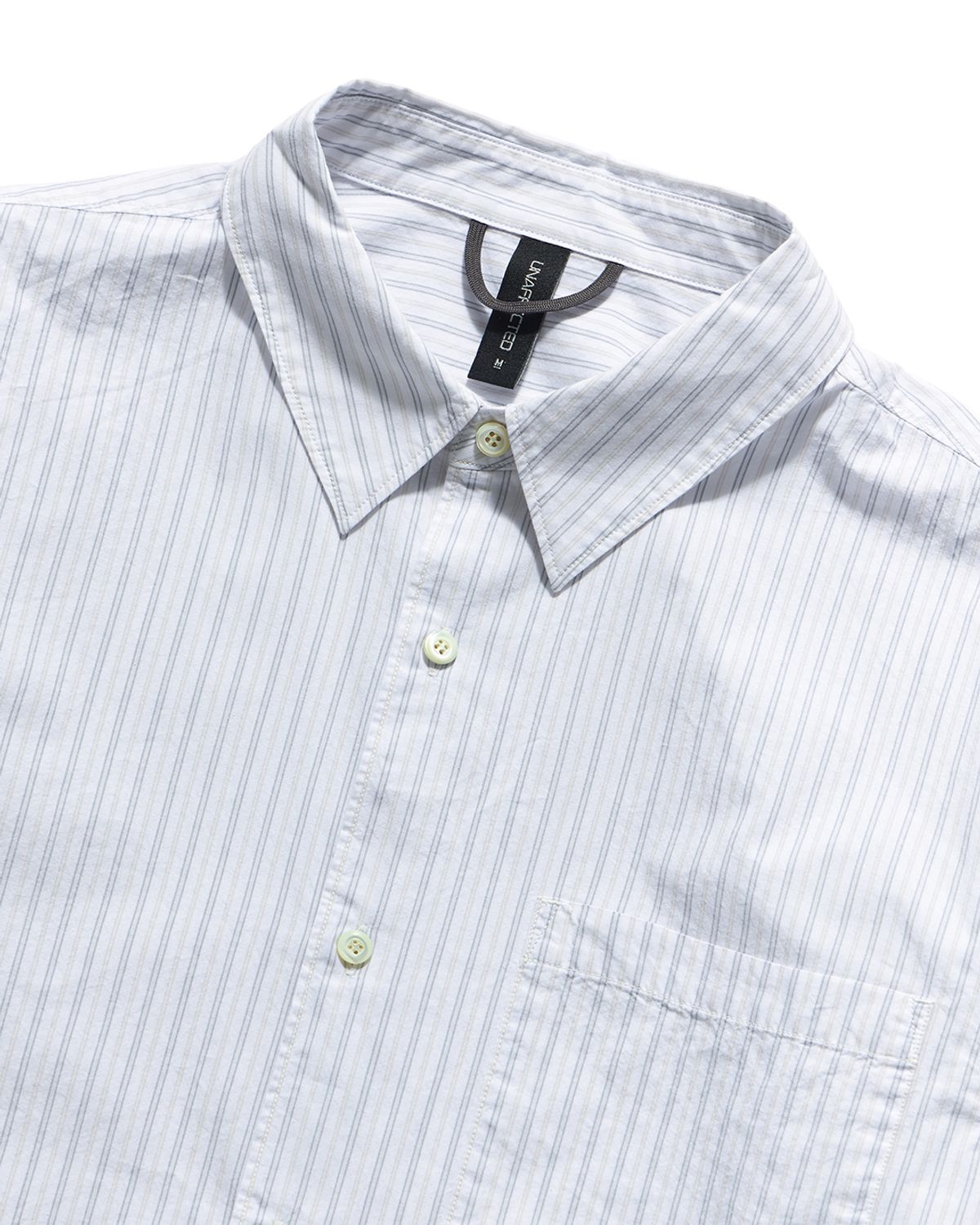 언어펙티드 에센셜(UNAFFECTED ESSENTIAL) EASY COMFORT SHIRT / WHITE & GREY STRIPE