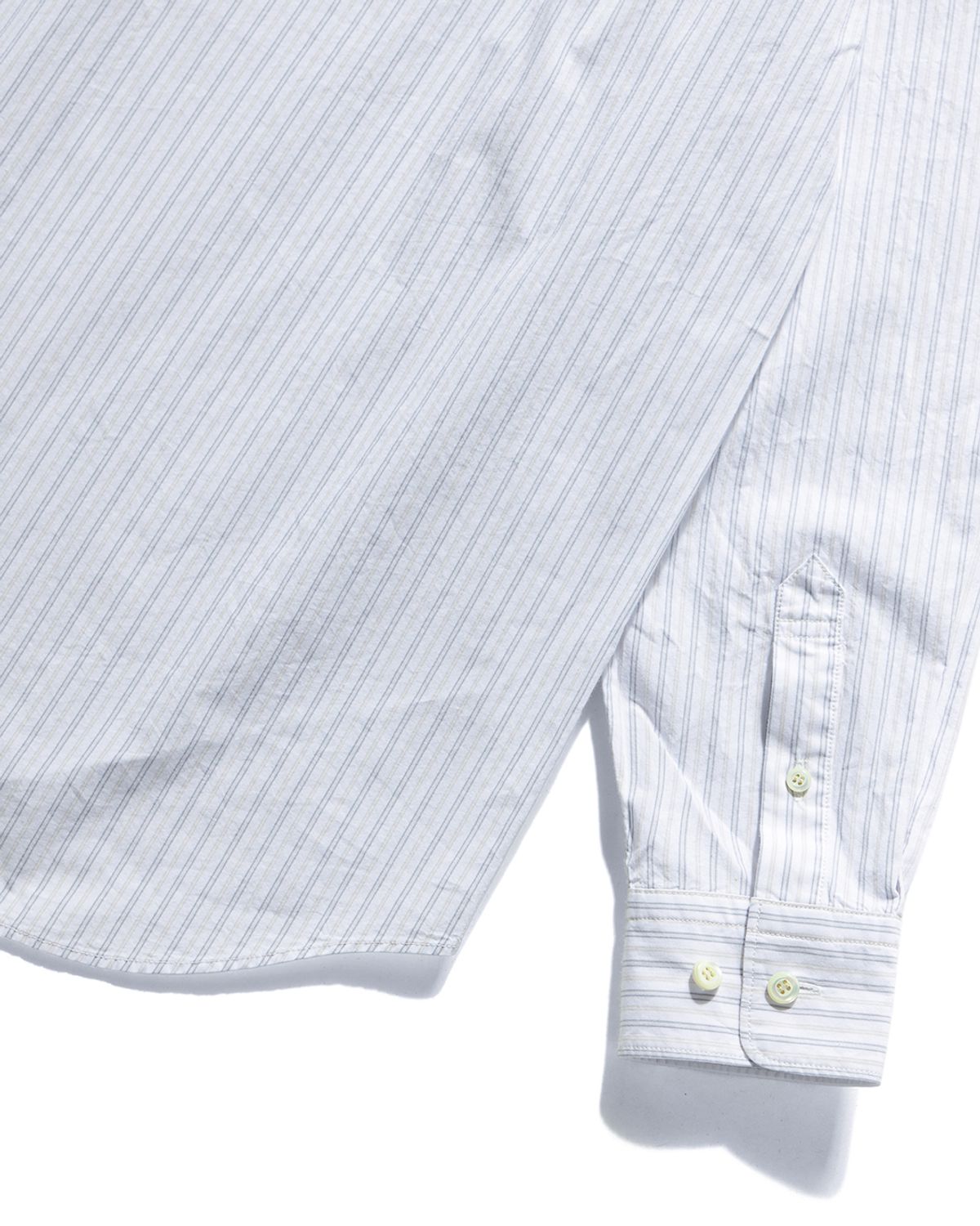 언어펙티드 에센셜(UNAFFECTED ESSENTIAL) EASY COMFORT SHIRT / WHITE & GREY STRIPE