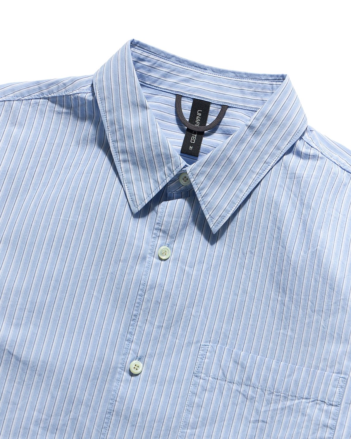 언어펙티드 에센셜(UNAFFECTED ESSENTIAL) EASY COMFORT SHIRT / WHITE & BLUE STRIPE