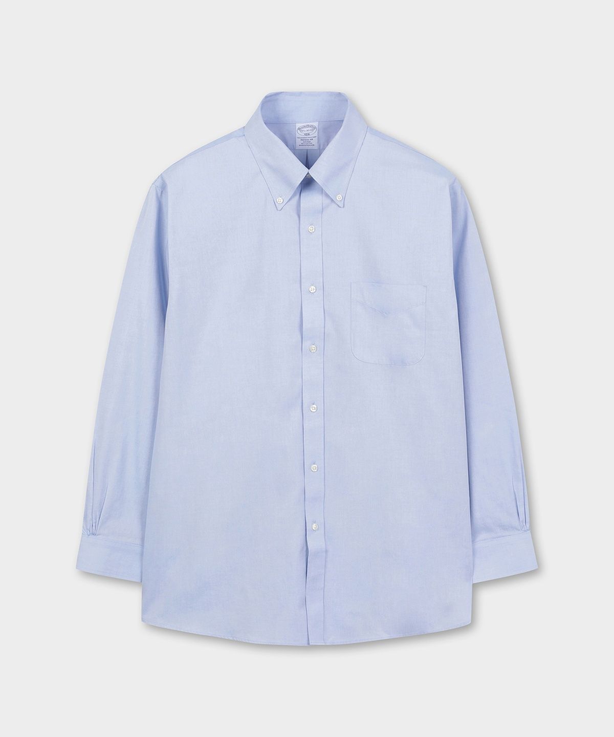 브룩스 브라더스(BROOKS BROTHERS) 레귤러핏 논아이론 폴로버튼다운 드레스셔츠 (라이트블루) (BBTSMF9830)