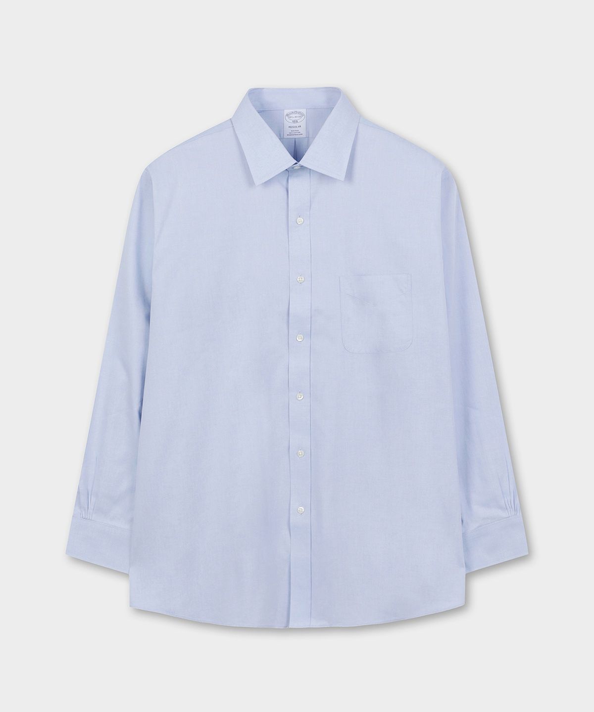 브룩스 브라더스(BROOKS BROTHERS) 레귤러핏 논아이론 에인즐리 드레스셔츠 (라이트블루) (BBTSMF0096)