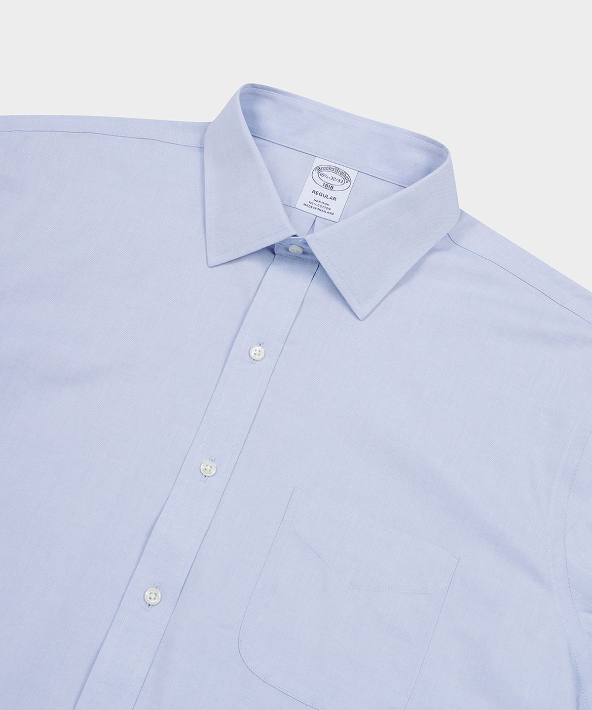 브룩스 브라더스(BROOKS BROTHERS) 레귤러핏 논아이론 에인즐리 드레스셔츠 (라이트블루) (BBTSMF0096)