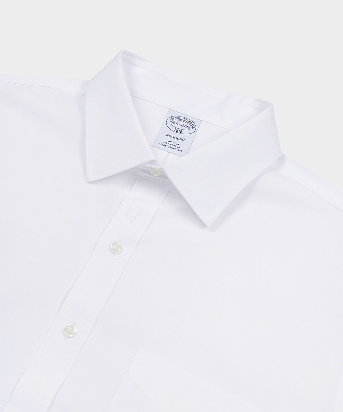 브룩스 브라더스(BROOKS BROTHERS) 레귤러핏 논아이론 에인즐리 드레스셔츠 (화이트) (BBTSMF0097)