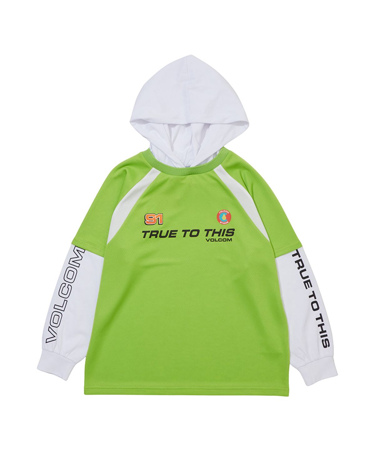 볼컴 키즈(VOLCOM KIDS) 레이어드 후드 티셔츠 D6S009