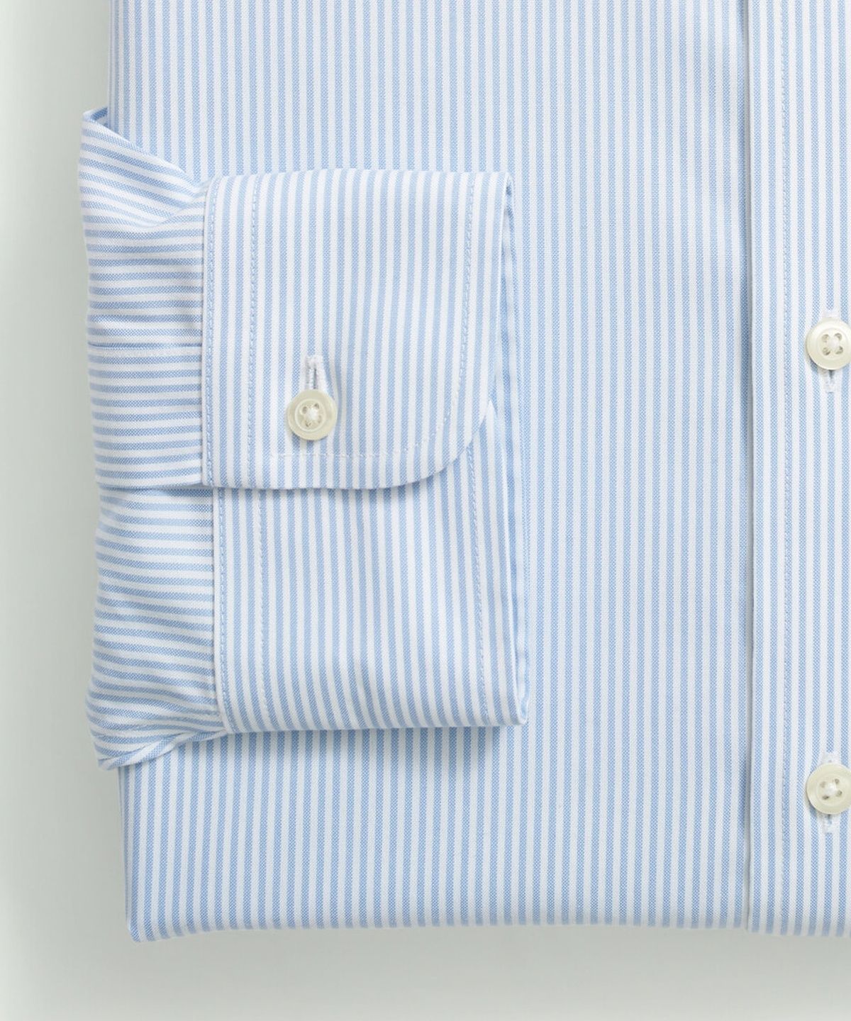 브룩스 브라더스(BROOKS BROTHERS) 논아이론 폴로버튼다운 스트라이프 드레스셔츠 (라이트블루) (BBTSMMZ502)
