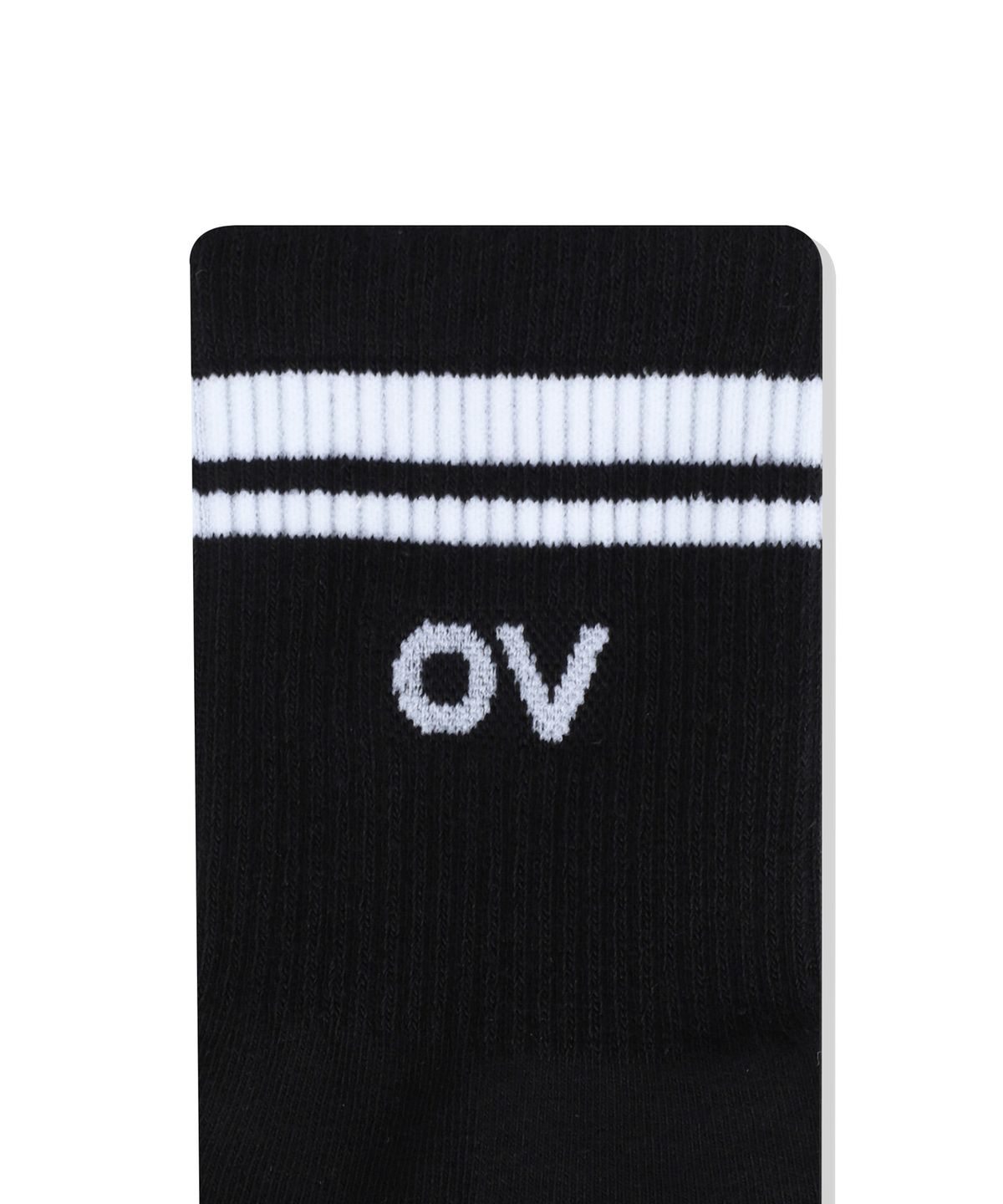 아웃도어 보이스(OUTDOOR VOICES) STRIPE MIDDLE SOCKS (BLACK)