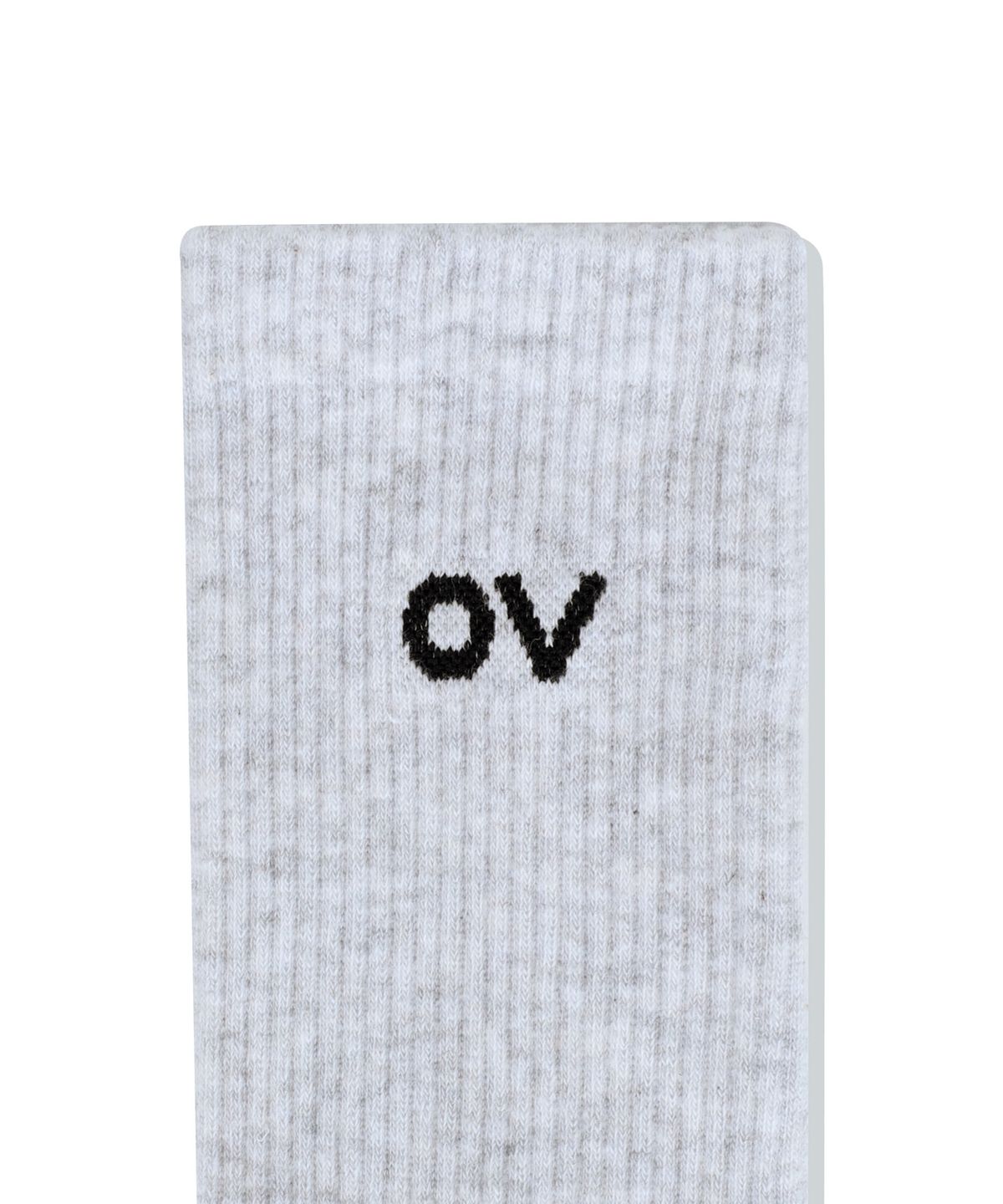 아웃도어 보이스(OUTDOOR VOICES) OV LOGO CREW SOCKS (LIGHT HEATHER GRAY)