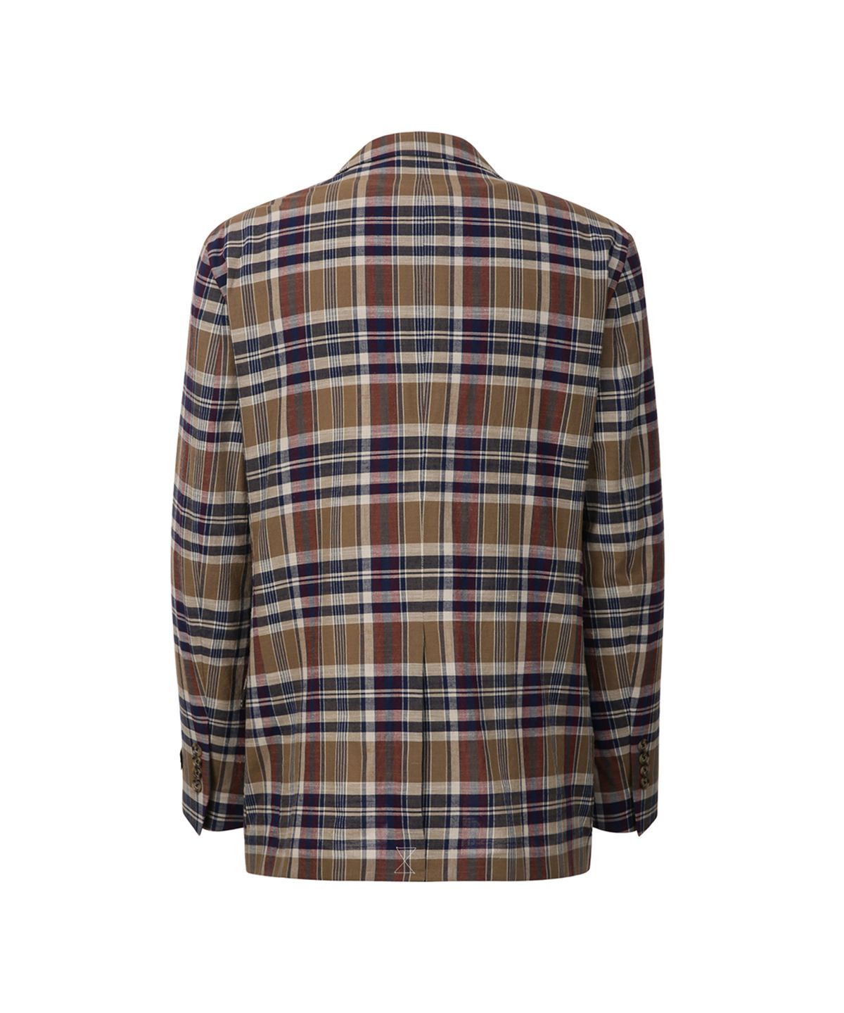 브룩스 브라더스(BROOKS BROTHERS) 클래식핏 코튼 마드라스 2버튼 재킷 (브라운) (BBJSMF84624ES)