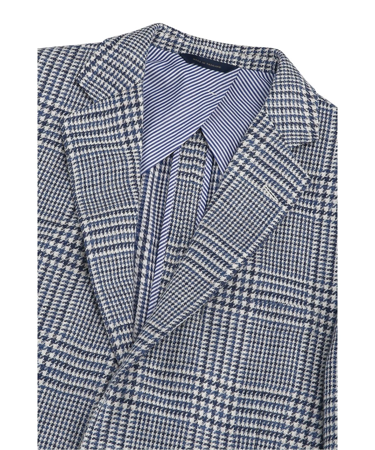브룩스 브라더스(BROOKS BROTHERS) 클래식핏 1818 린넨 코튼 2버튼 재킷 (블루) (BBJSMM7744MES)