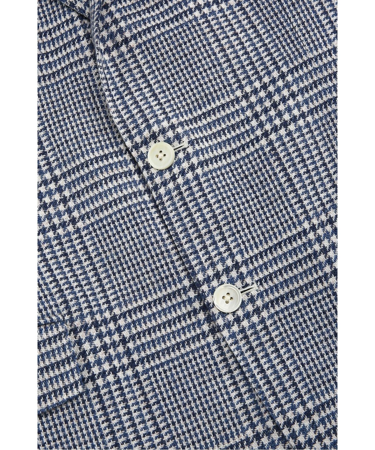 브룩스 브라더스(BROOKS BROTHERS) 클래식핏 1818 린넨 코튼 2버튼 재킷 (블루) (BBJSMM7744MES)