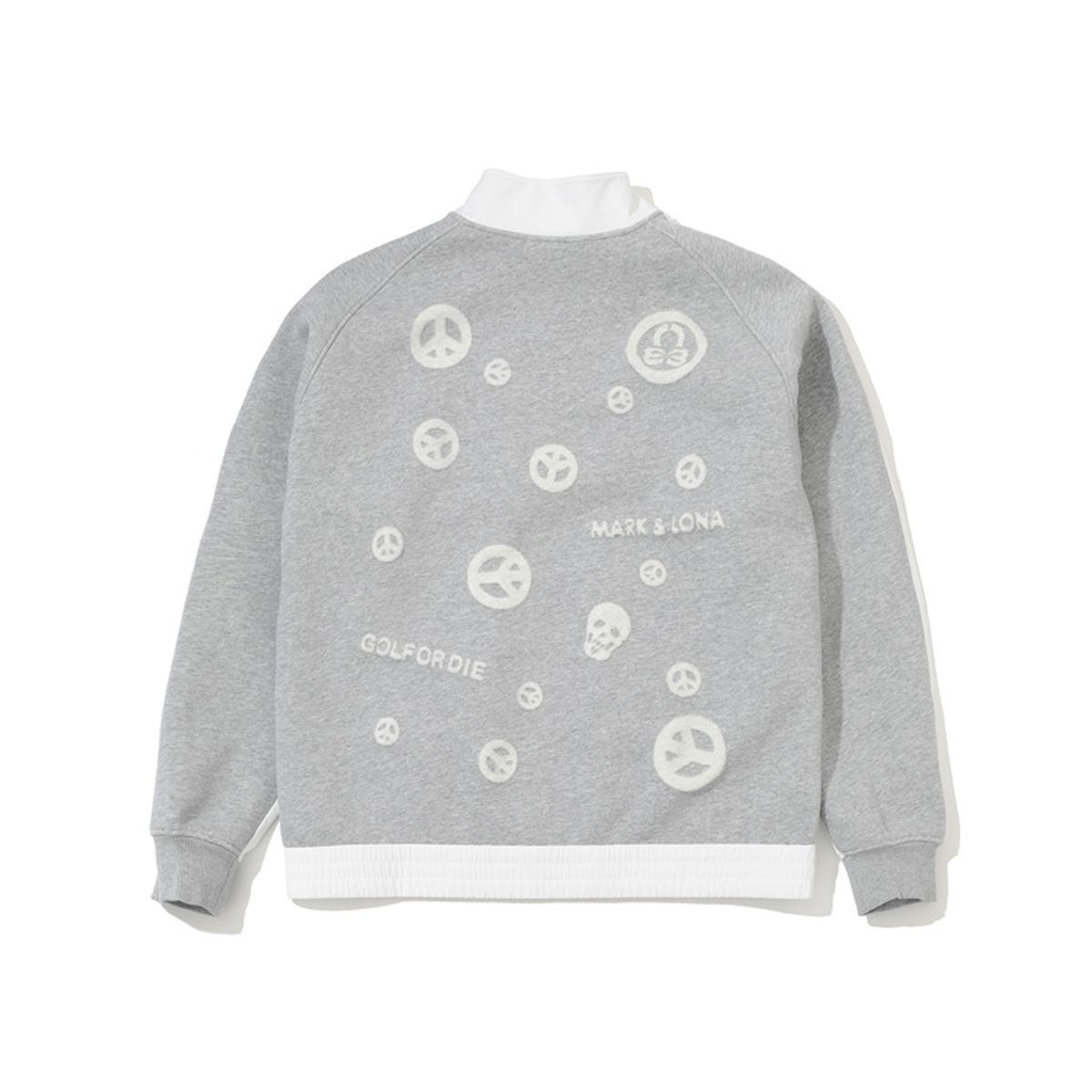 마크앤로나(MARK&LONA) M GN PEACE MARK SWEAT HALF-ZIP LS1IC01M