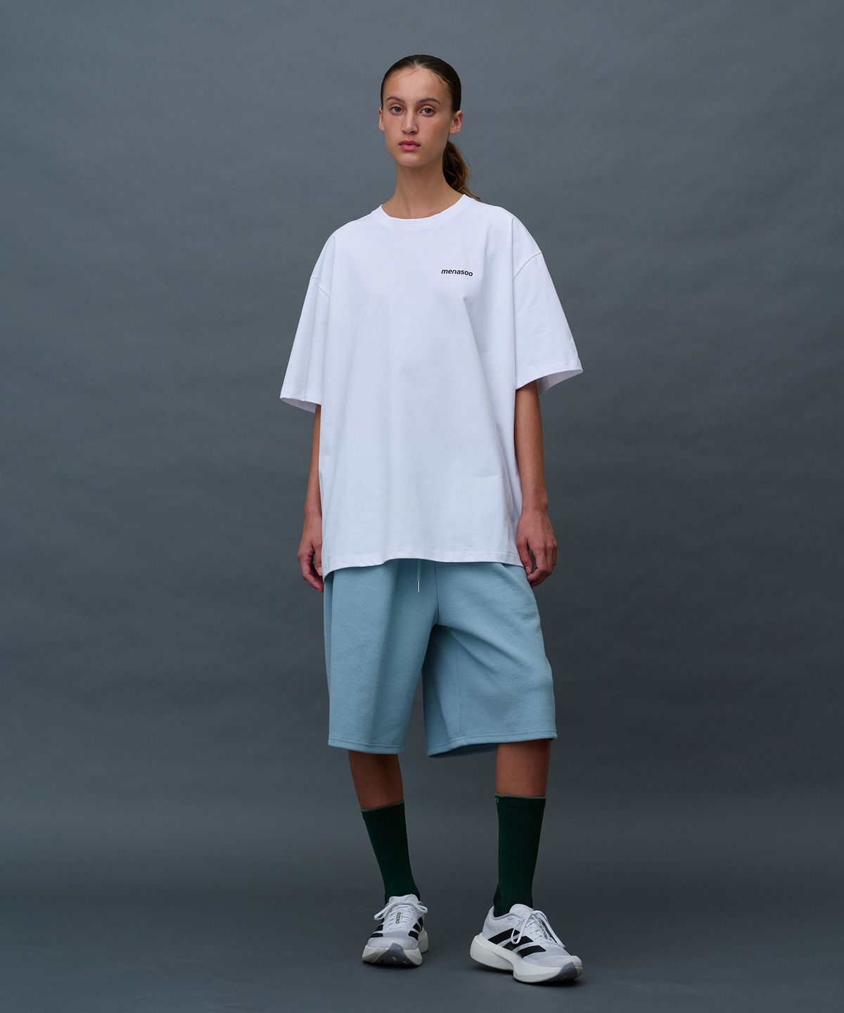 미나수(MENASOO) Unisex Symbol Sorona Basic T Shirt