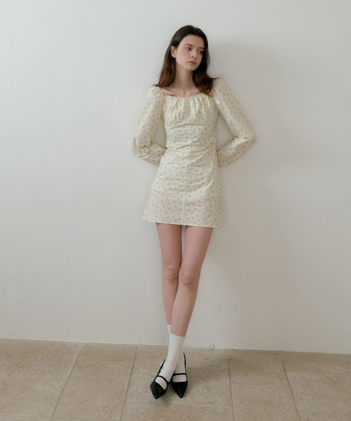 리올그(REORG) BATD FLOWER FRONT BANDING MINI OPS LEMON