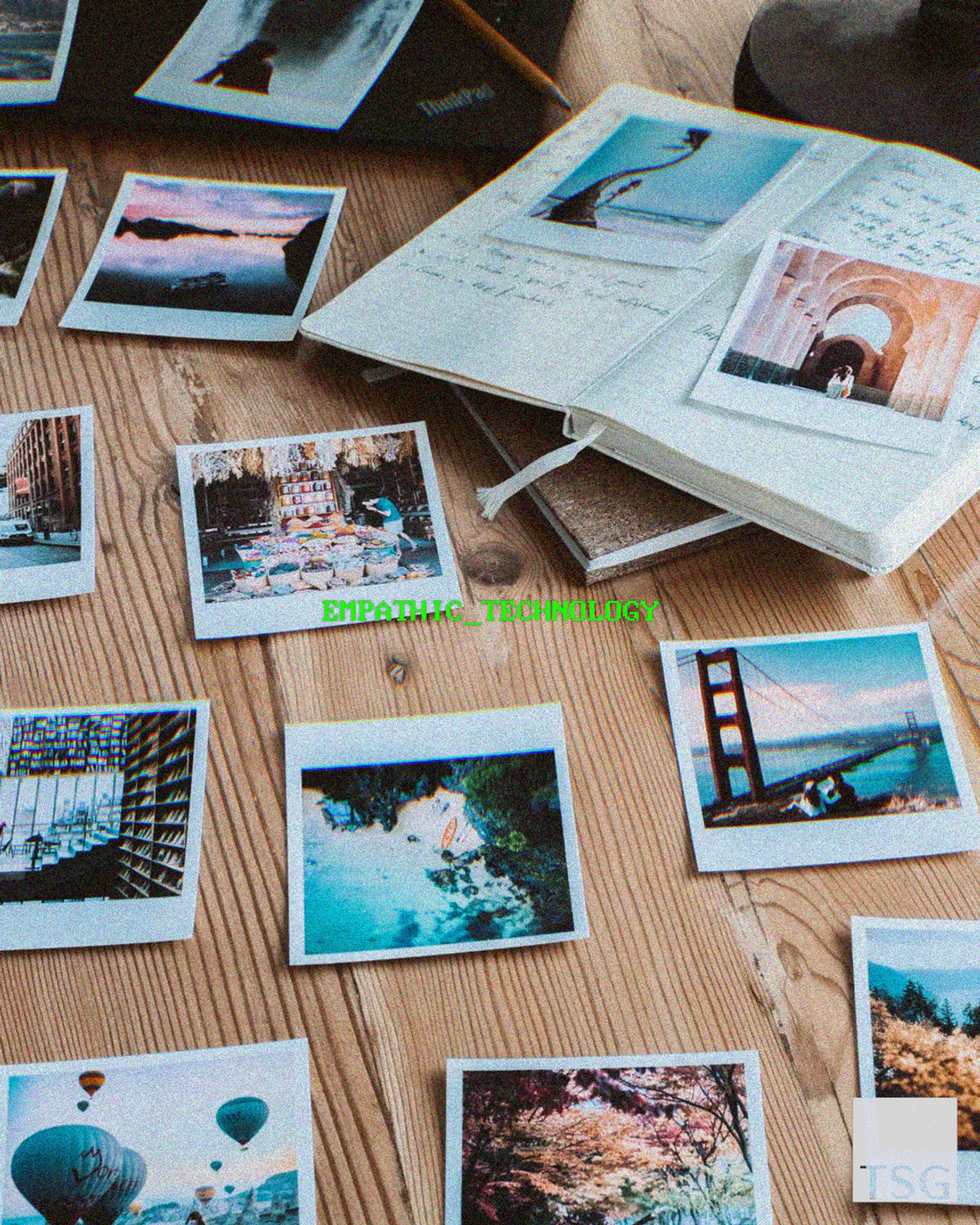 티셔츠 갤러리(TSHIRTS GALLERY) [17s FINE] Retro Empathic Technology 반팔 티셔츠 - Polaroid