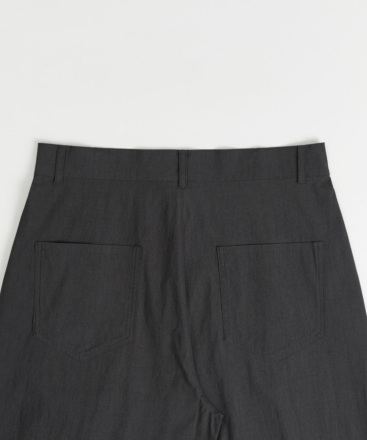 엑스컨테이너(EXCONTAINER) [여름용] 나일론 이지 턱 와이드 팬츠 (CHARCOAL)