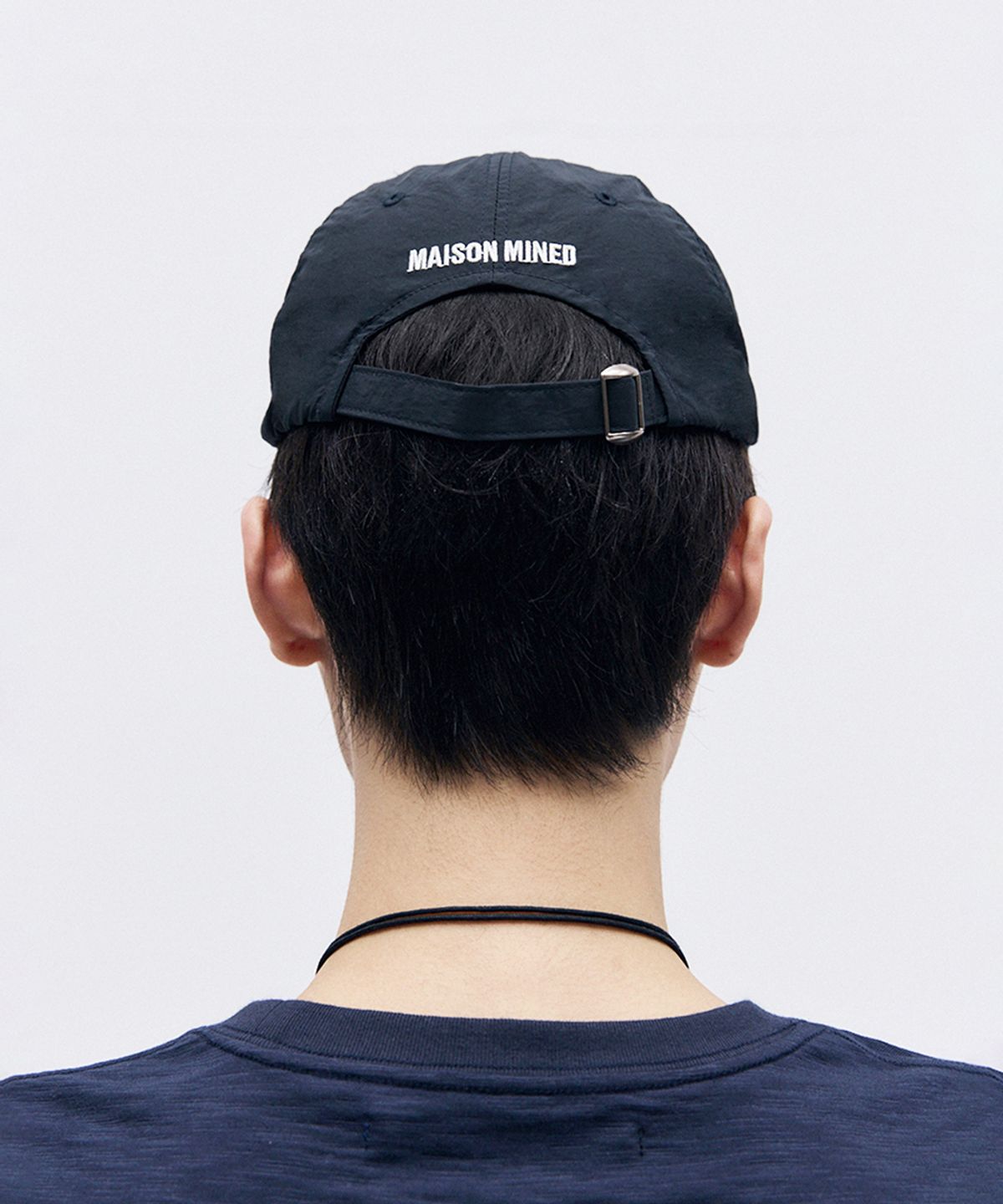 메종미네드(MAISON MINED) NYLON TRUCKER CAP NAVY
