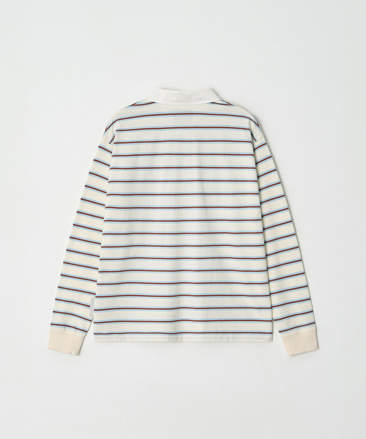 디써티원(DTHIRTYONE) Pinstripe Collar Long Sleeve Tee (IVORY)