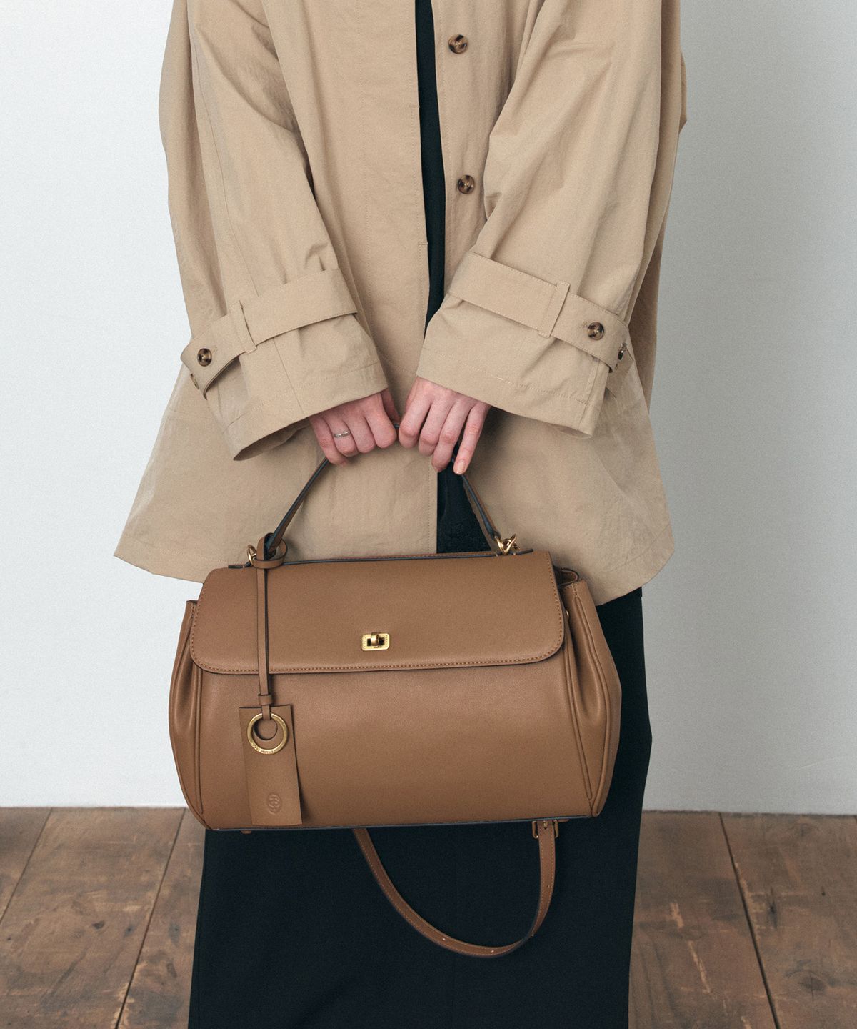 시야쥬(SIYAZU) SIAC3061 Leather Michelle Bag M_Brown
