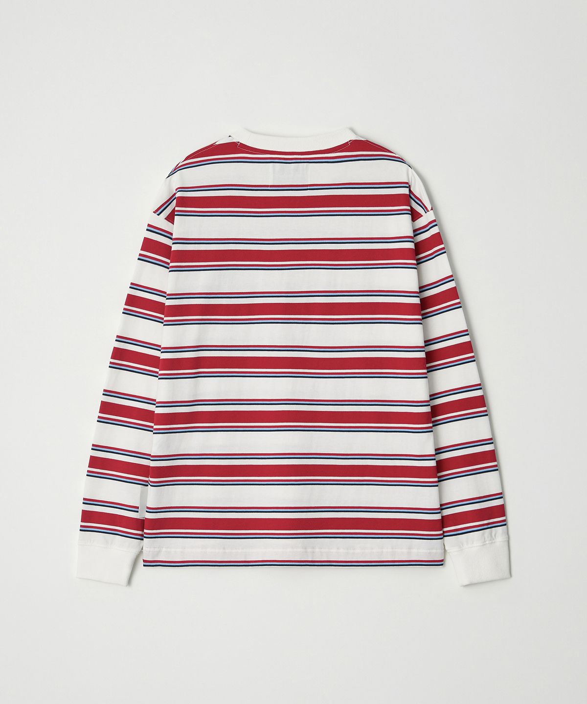 디써티원(DTHIRTYONE) Multi Stripe Long Sleeve Tee (RED & IVORY)