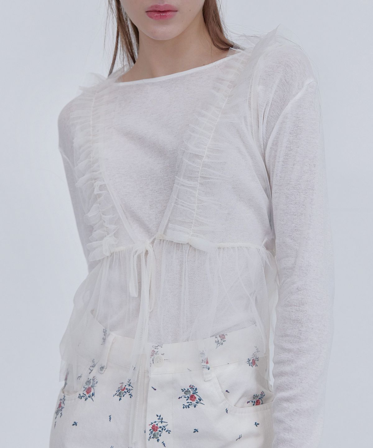 스르비(SELEVER) Sheer Two-Way Mesh Vest_3 color
