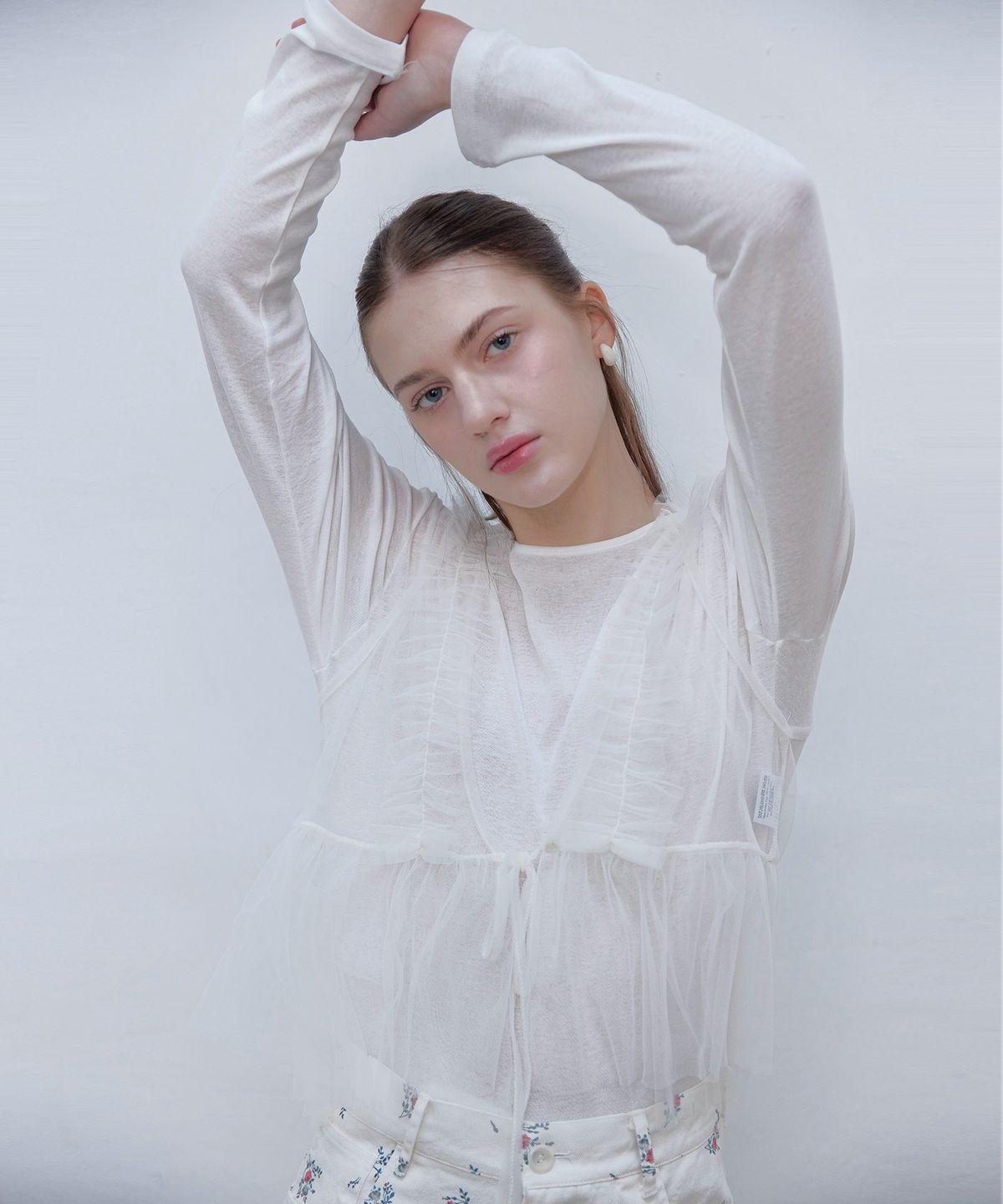 스르비(SELEVER) Sheer Two-Way Mesh Vest_3 color