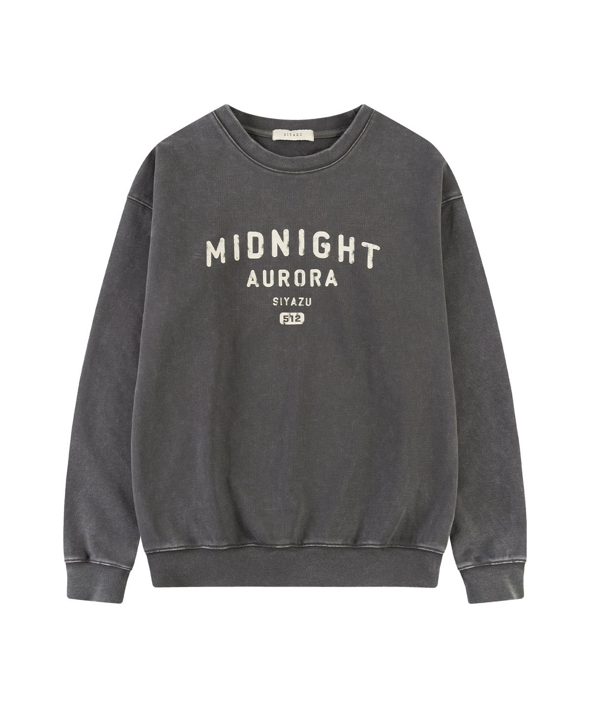 시야쥬(SIYAZU) SITP5252 MIDNIGHT AURORA 맨투맨_Charcoal