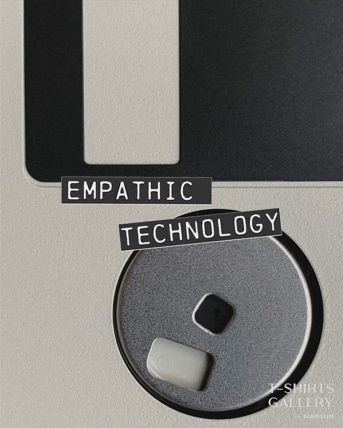 티셔츠 갤러리(TSHIRTS GALLERY) [17s FINE] Retro Empathic Technology 반팔 티셔츠 - Floppy Disk