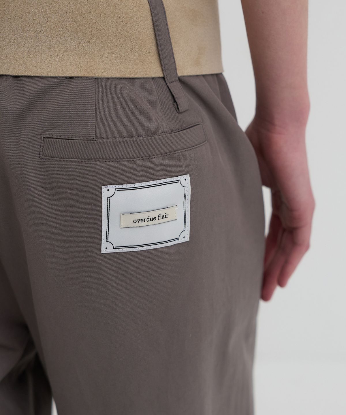 오버듀플레어(OVERDUEFLAIR) COTTON WIDE PANTS_MOCHA
