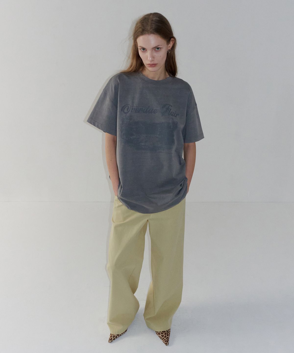 오버듀플레어(OVERDUEFLAIR) COTTON WIDE PANTS_BUTTER