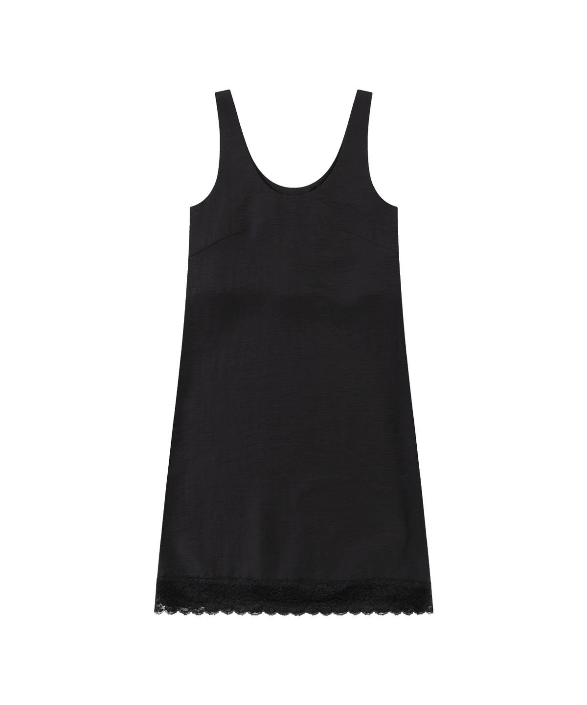 시야쥬(SIYAZU) SITP5250 레이스 슬리브리스 탑_Black
