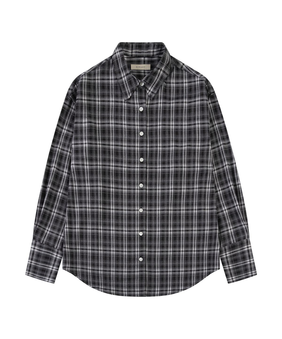 시야쥬(SIYAZU) SITP5246 소프트 멀티 체크 셔츠_Black