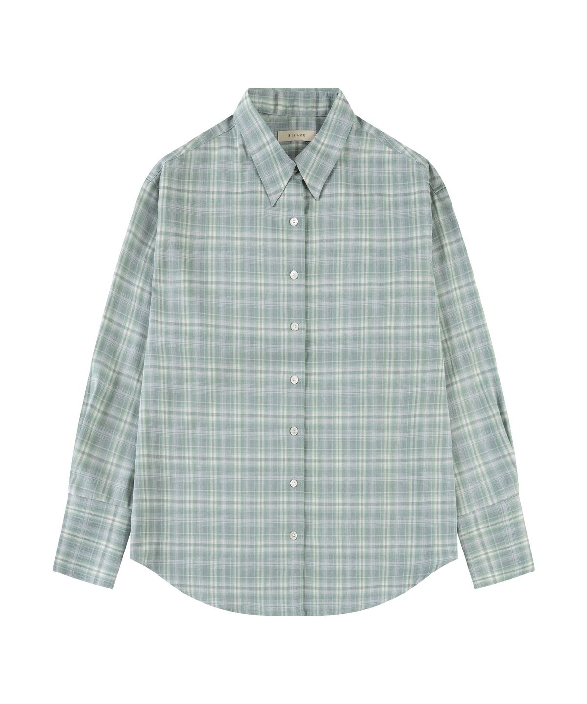 시야쥬(SIYAZU) SITP5246 소프트 멀티 체크 셔츠_Pale Mint